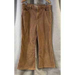 Wrangler Women's Size 33X34 Corduroy Wanderer‎ High Rise Flare Jeans Pants